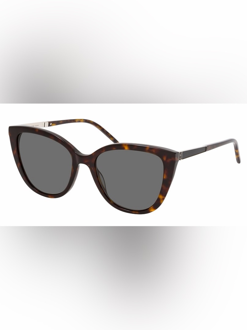 YSL Tortoiseshell Cat-Eye Sunglasses - Brown